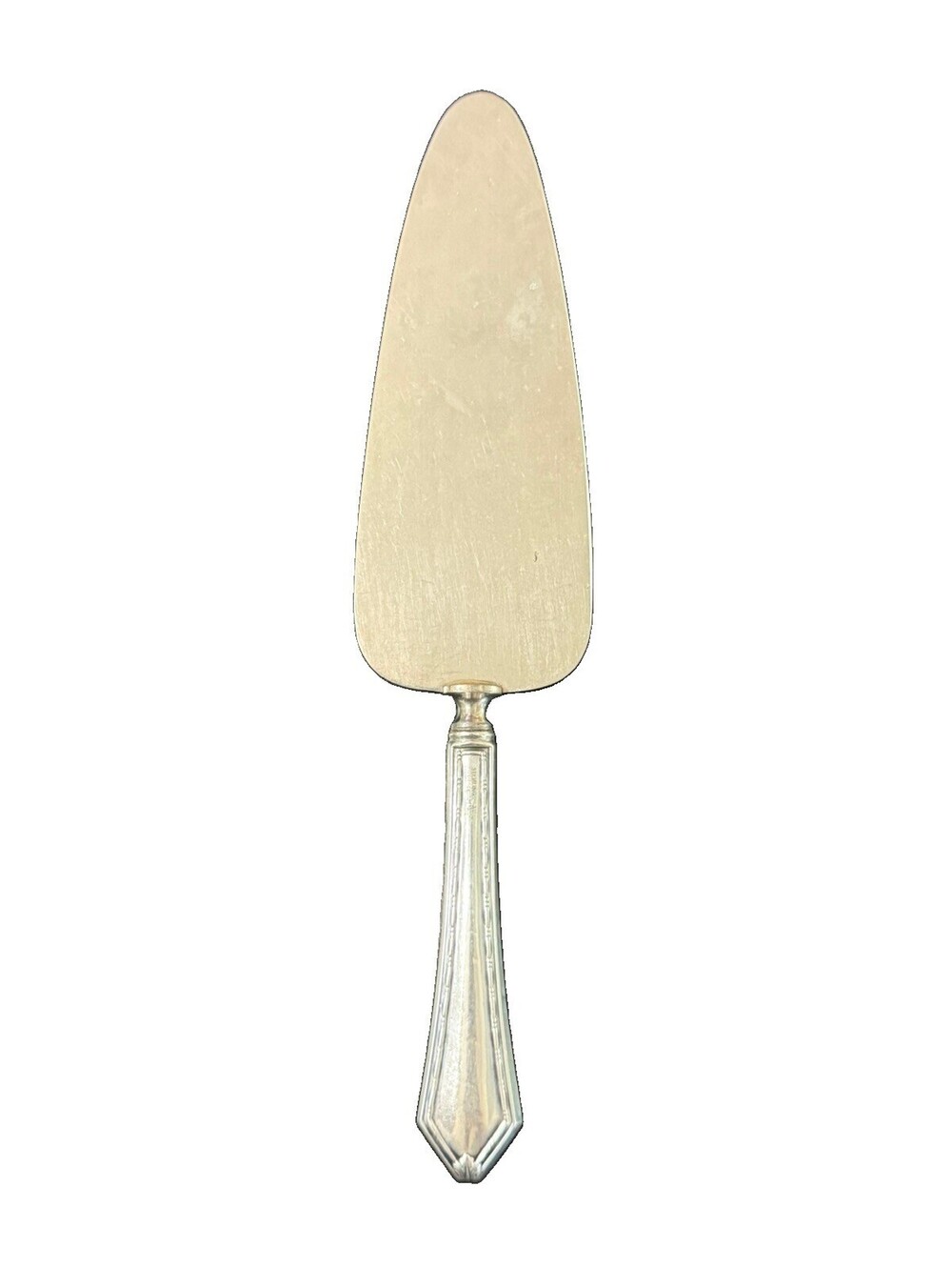 Webster WSC6 Sterling Silver Handle Pie Cake Server Silverplate Blade 9 7/8” 67g